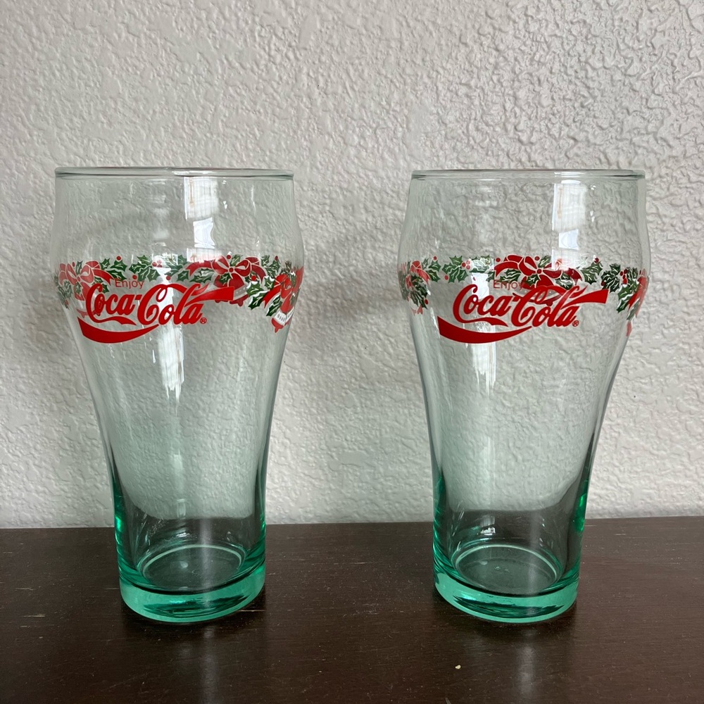 Coca-Cola Christmas glasses